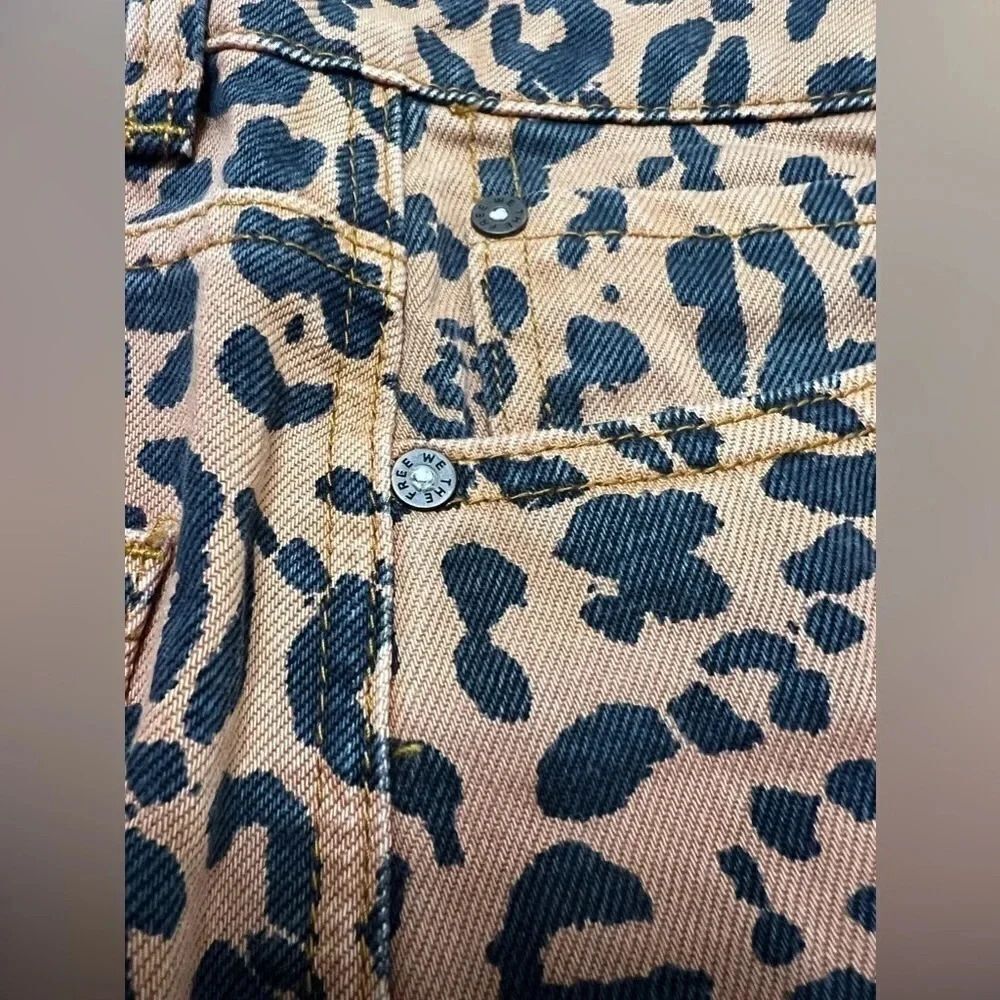 Free people Leopard Print Denim We The Free Mini Skirt by we the Free 27 4 - Picture 5 of 13